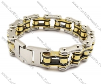 Gold and Metal color Stainless Steel Bracelet for Biker -JB010025