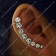 Wearing Clear Rhinestone Earring Look