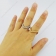 GP Stainless Steel Clear Rhinestone Heart Ring r003026