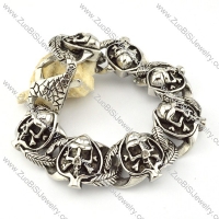 pleasant noncorrosive steel  Biker Bracelets for Mens - b000695