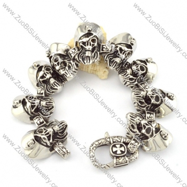 comely nonrust steel  Biker Bracelets for Mens - b000696