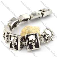 brilliant nonrust steel  Biker Bracelets for Mens - b000699