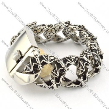 attractive Stainless Steel  Biker Bracelets for Mens - b000707