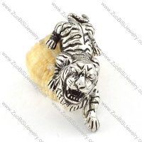 top quality 316L Steel Solid 3D Tiger Pendants for men & bikers - p000474