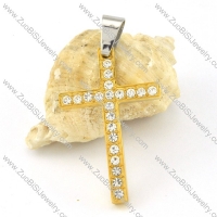 functional oxidation-resisting steel Cross Pendants - p000495