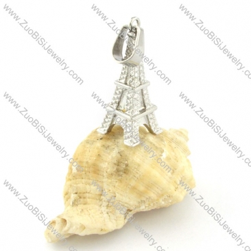 Good Quality 316L Stainless Steel Paris Eiffel Tower Pendants - p000510