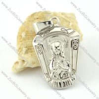 good silver 316L Steel Casting Pendants - p000512