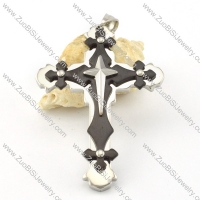 good-looking black noncorrosive steel Cross Pendants - p000545