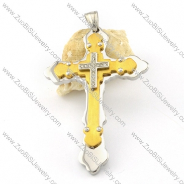 wonderful oxidation-resisting steel Cross Pendants - p000560