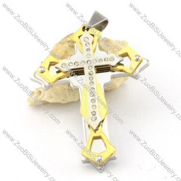 functional oxidation-resisting steel Cross Pendants - p000566