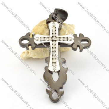 brilliant Steel Cross Pendants - p000568