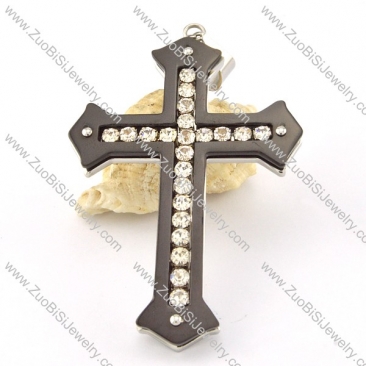 functional noncorrosive steel Cross Pendants - p000569