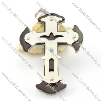 brilliant oxidation-resisting steel Cross Pendants - p000571