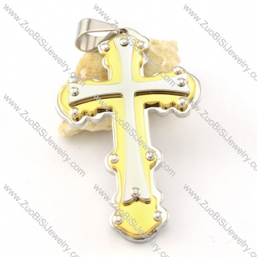 top quality 316L Steel Cross Pendants - p000578