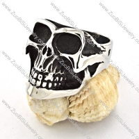 clean-cut Steel Biker Ring with punk style for Motorcycle bikers - r000525