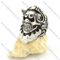 remarkable Stainless Steel Biker Ring with punk style for Motorcycle bikers - r000546