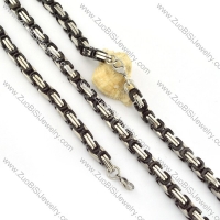 pretty noncorrosive steel Stamping Necklace with Bracele Set - s000233