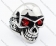 Red Eyes Stainless Steel skull Ring - JR090278