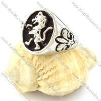 Stainless Steel Leo Rings -r000641