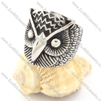 Stainless Steel Night Owl Rings -r000649