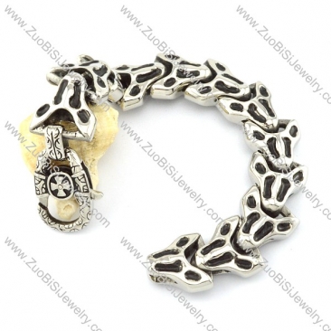 Casting Bracelet in 31L Stainless Steel for Bikers -b000965