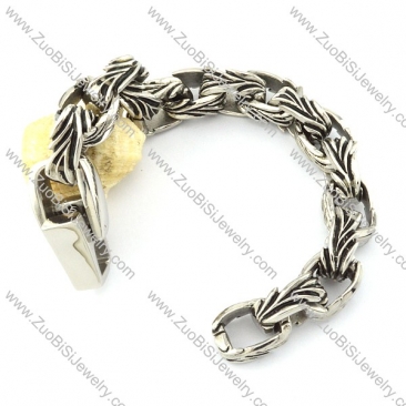 Casting Bracelet in 31L Stainless Steel for Bikers -b000966