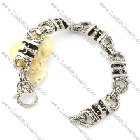 Casting Bracelet in 31L Stainless Steel for Bikers -b000968