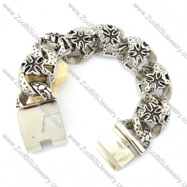 Casting Bracelet in 31L Stainless Steel for Bikers -b000970