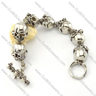 Casting Bracelet in 31L Stainless Steel for Bikers -b000971