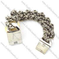 Casting Bracelet in 31L Stainless Steel for Bikers -b000972