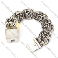 Casting Bracelet in 31L Stainless Steel for Bikers -b000974