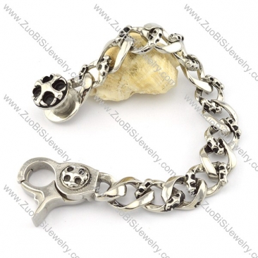 Casting Bracelet in 31L Stainless Steel for Bikers -b000975