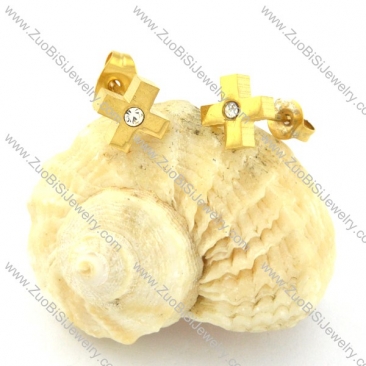 Plating Earring made of Stainless Steel for Girls -e000474