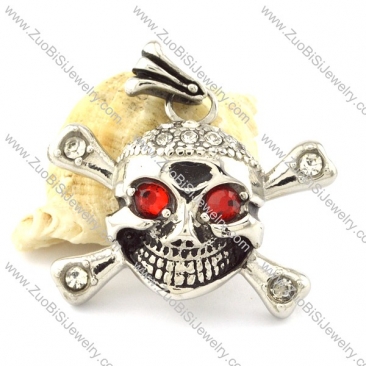 Wholesale Stainless Skull Steel Pendant -p000907