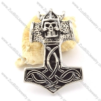 Skull Hammer of Thor Pendant for Punk Fans -p000904