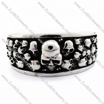 Solid Skull Bangle for mens -JB170096