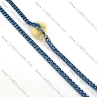 8.5mm wide Blue Plating necklace 24 inch -n000260