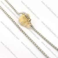 remarkable nonrust steel Necklace -n000308