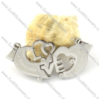 unique Stainless Steel Heart Couples Pendants -p000942