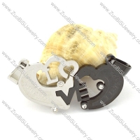 attractive Steel Heart Couples Pendants -p000943