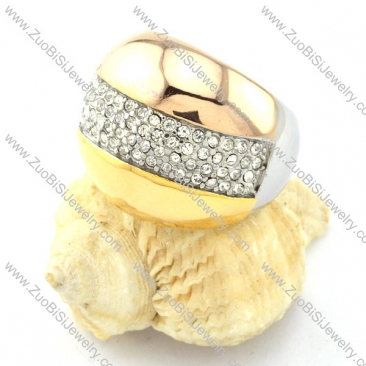 top quality 316L Steel Plating Ring for Ladies -r000767