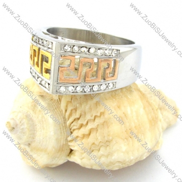high quality noncorrosive steel Plating Ring for Ladies -r000776