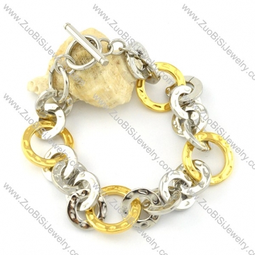 good oxidation-resisting steel Stainless Steel Bracelet with Stamping Craft -b001192