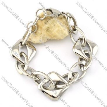 good-looking noncorrosive steel Stainless Steel Bracelet with Stamping Craft -b001195