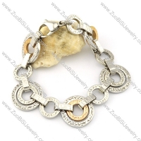 functional Stainless Steel Stainless Steel Bracelet with Stamping Craft -b001197