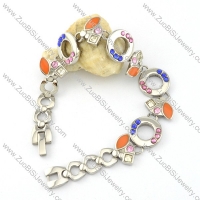 clean-cut nonrust steel Stainless Steel Bracelet with Stamping Craft -b001211
