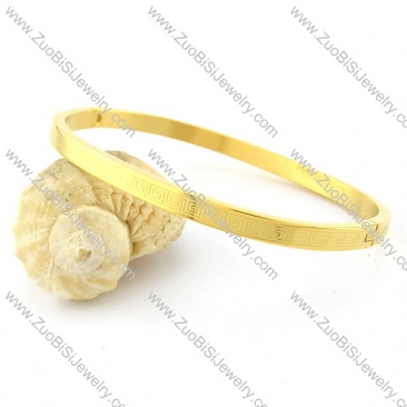 pretty oxidation-resisting steel Stamping Bangle in 316L Stainless Steel -b001249