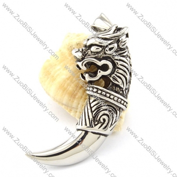 Unique Steel Lion Pendant with Affordable Wholesale Price p001044