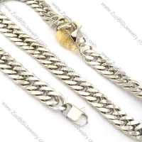 nice 316L Steel Matching Jewelry including Bracelet and Necklace -s000671