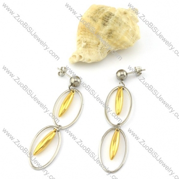 remarkable oxidation-resisting steel Plating Earring for Beautiful Girls -e000579